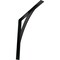 Ekena Millwork Legacy Steel Bracket, Powder Coated Black 2"W x 24"D x 24"H BKTM02X24X24LEPBL - alternate 1
